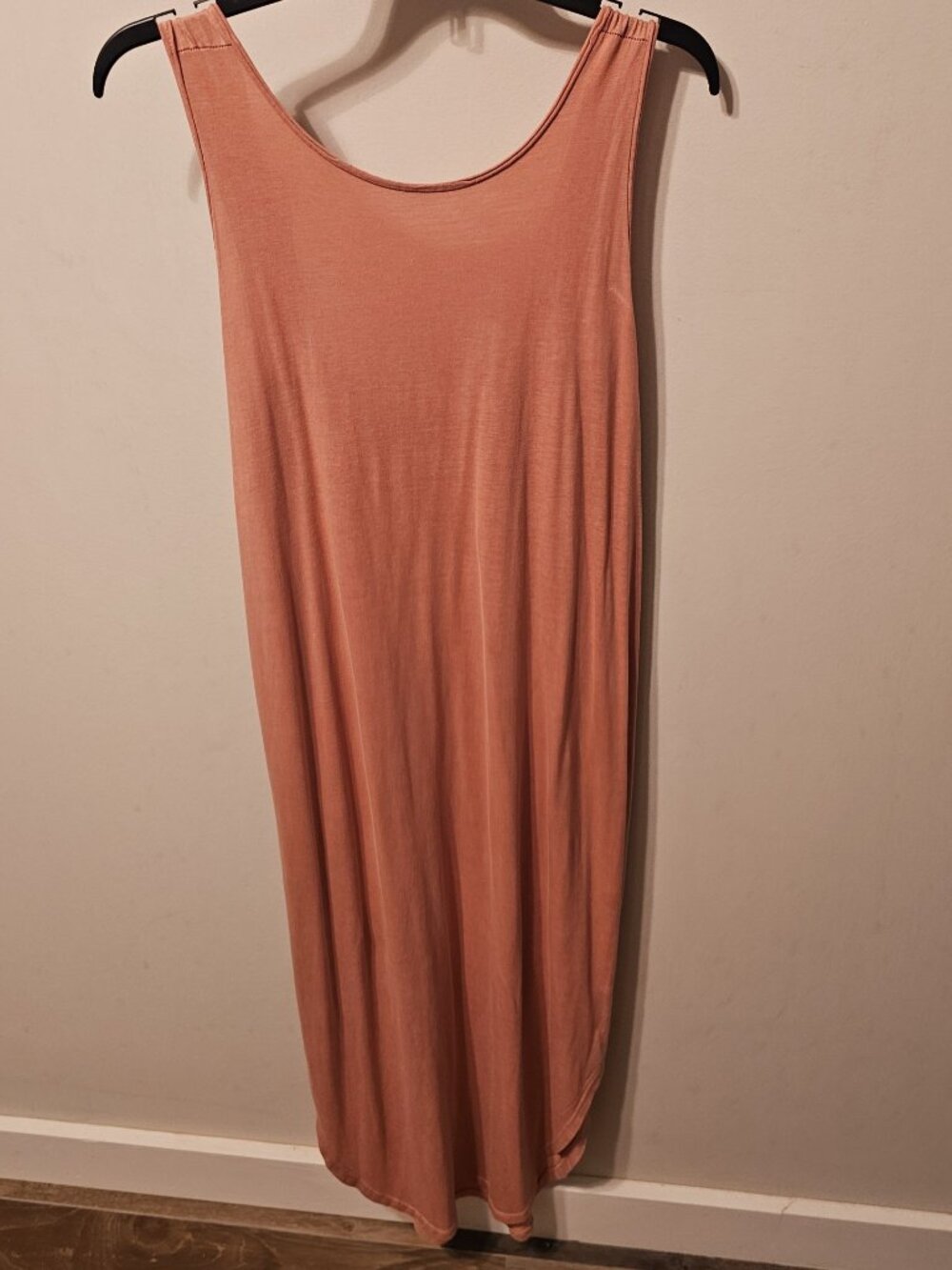 Project Social T Cool and Clean Open Back Tank Dress Mauve Pink, Sz XS